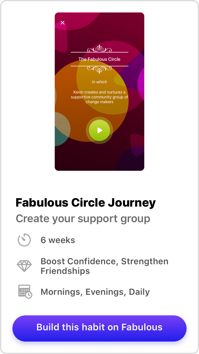 fabulous journey app