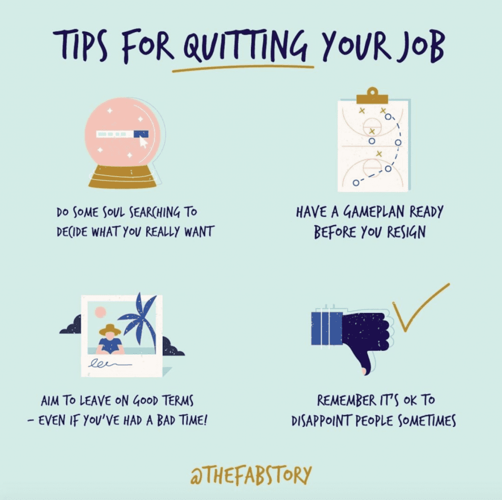 essay about quitting a job